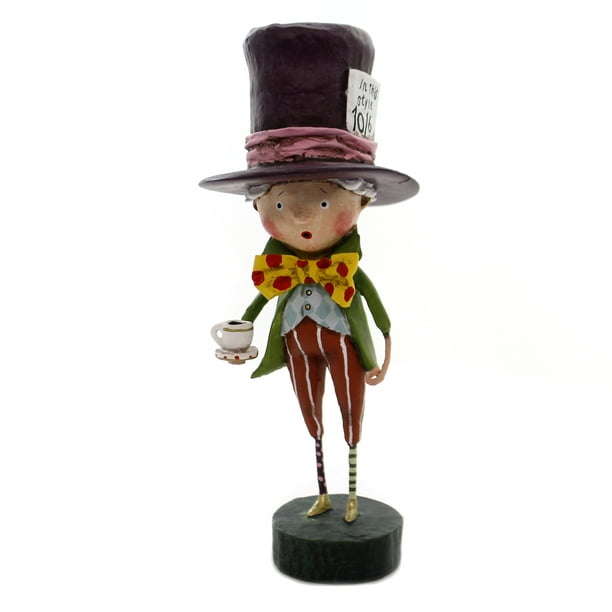 Lori Mitchell ALICE IN WONDERLAND Mad Hatter Storybook Figurine NEW 11128